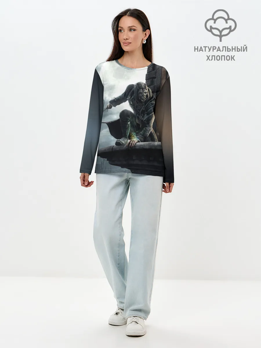 Лонгслив женский. Хлопок / Dishonored