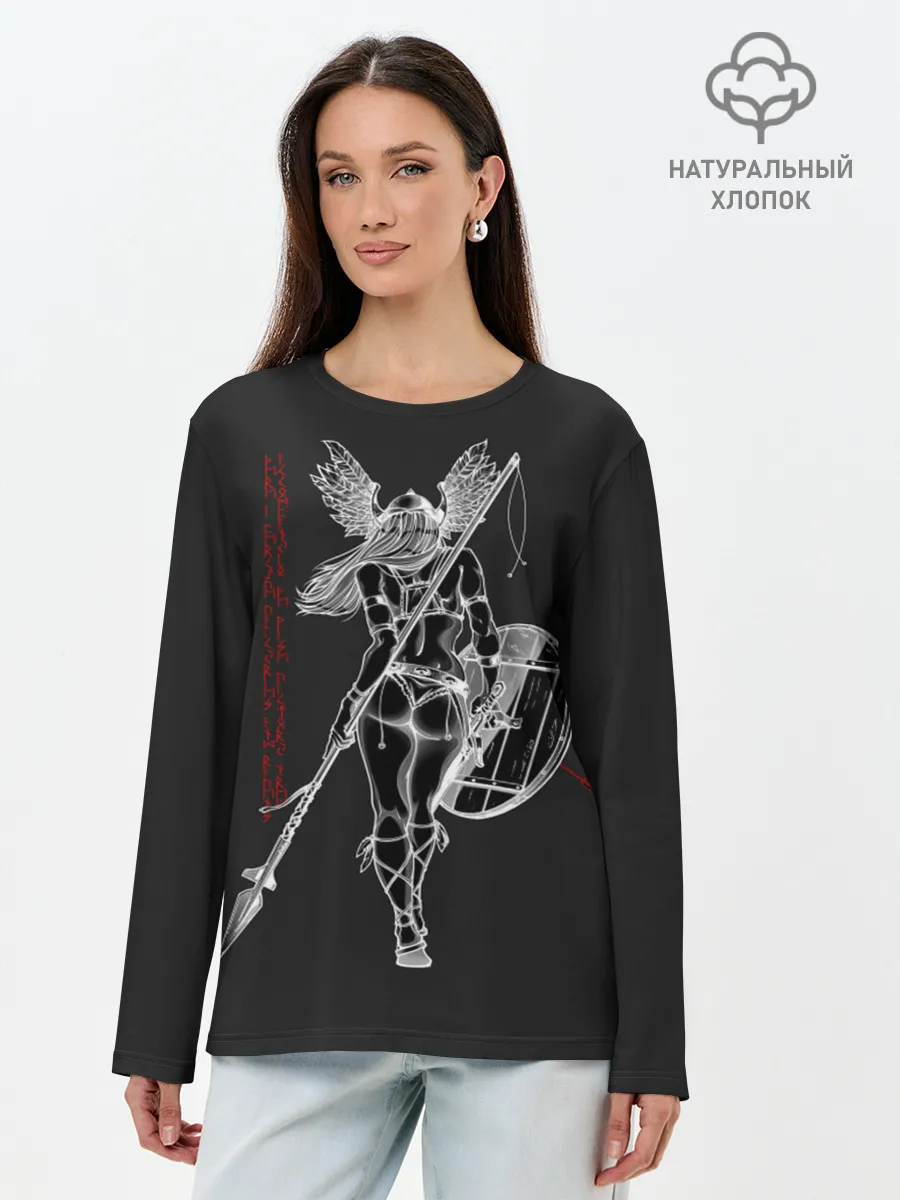 Лонгслив женский. Хлопок / Vikings