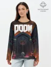 Лонгслив женский. Хлопок / DOOM - Hellgate