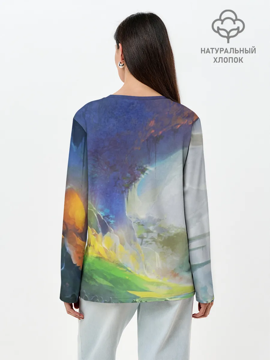 Лонгслив женский. Хлопок / Zoomorph PW