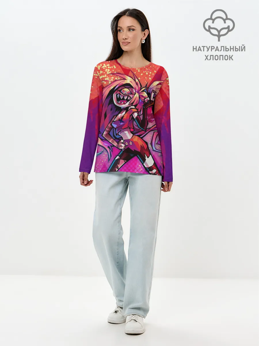 Лонгслив женский. Хлопок / ОТЕЛЬ ХАЗБИН