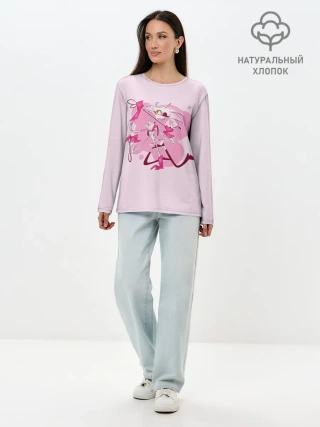 Лонгслив женский. Хлопок / ОТЕЛЬ ХАЗБИН