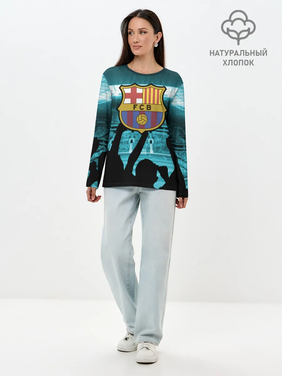 Лонгслив женский. Хлопок / Barcelona