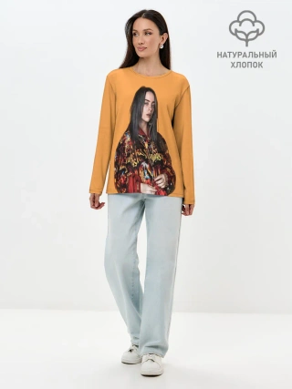 Лонгслив женский. Хлопок / Billie eilish