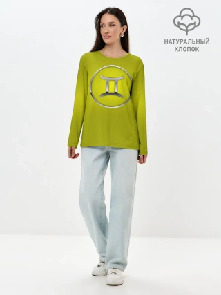 Лонгслив женский. Хлопок / Gemini