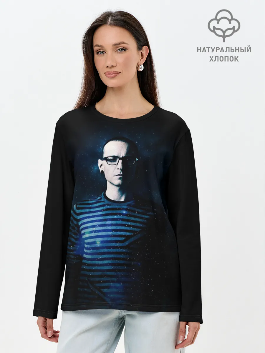 Лонгслив женский. Хлопок / Linkin Park Chester Bennington