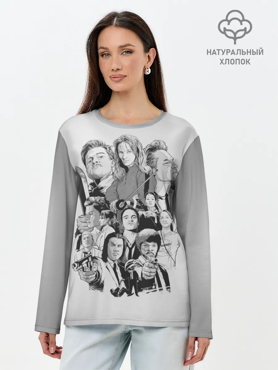 Лонгслив женский. Хлопок / КВЕНТИН ТАРАНТИНО.