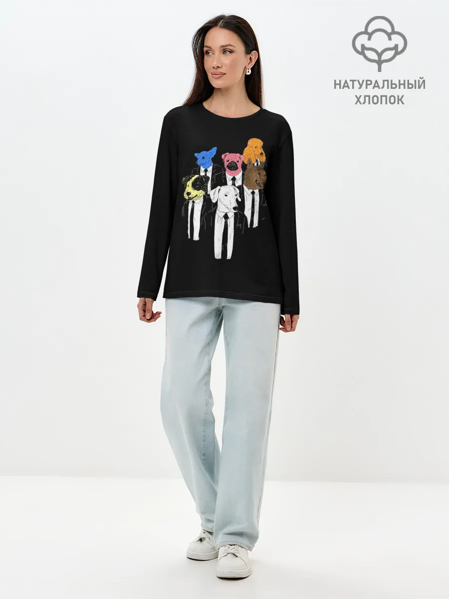 Лонгслив женский. Хлопок / Бешеные Псы