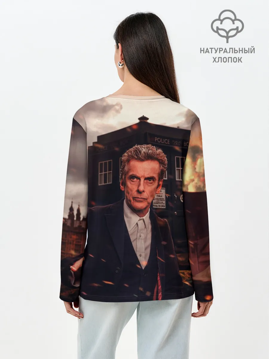 Лонгслив женский. Хлопок / Доктор Кто