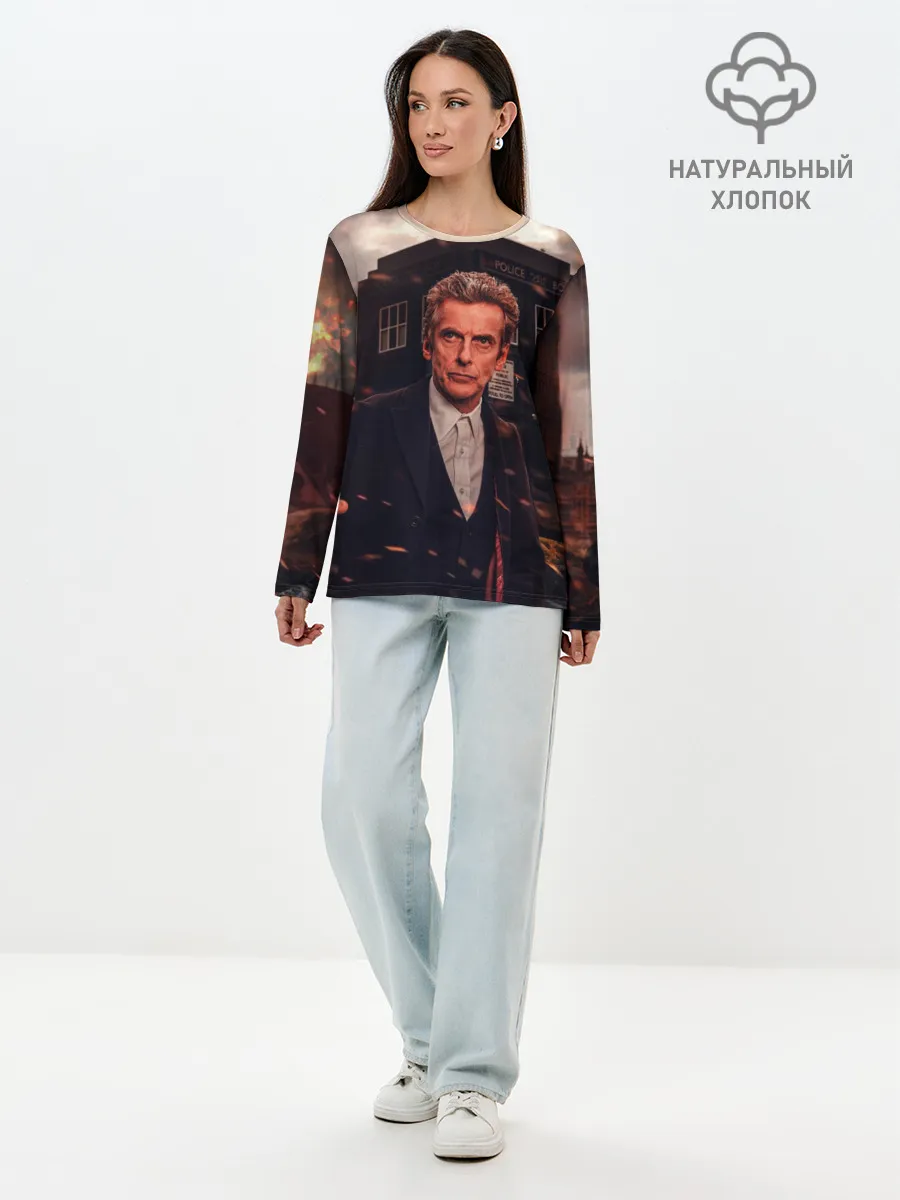 Лонгслив женский. Хлопок / Доктор Кто