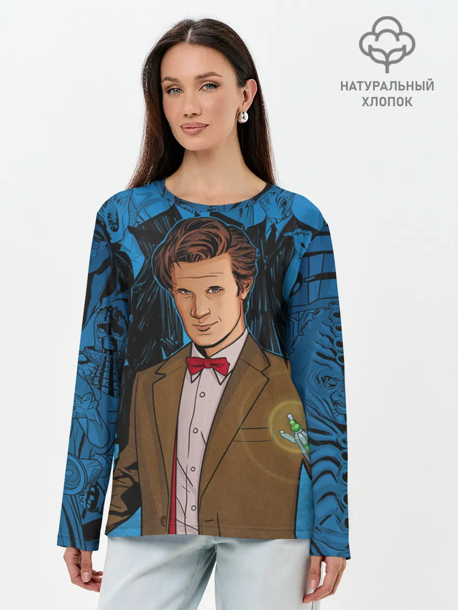 Лонгслив женский. Хлопок / Доктор Кто