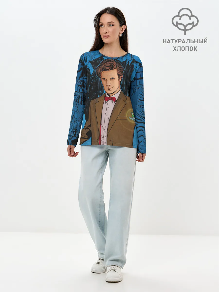 Лонгслив женский. Хлопок / Доктор Кто