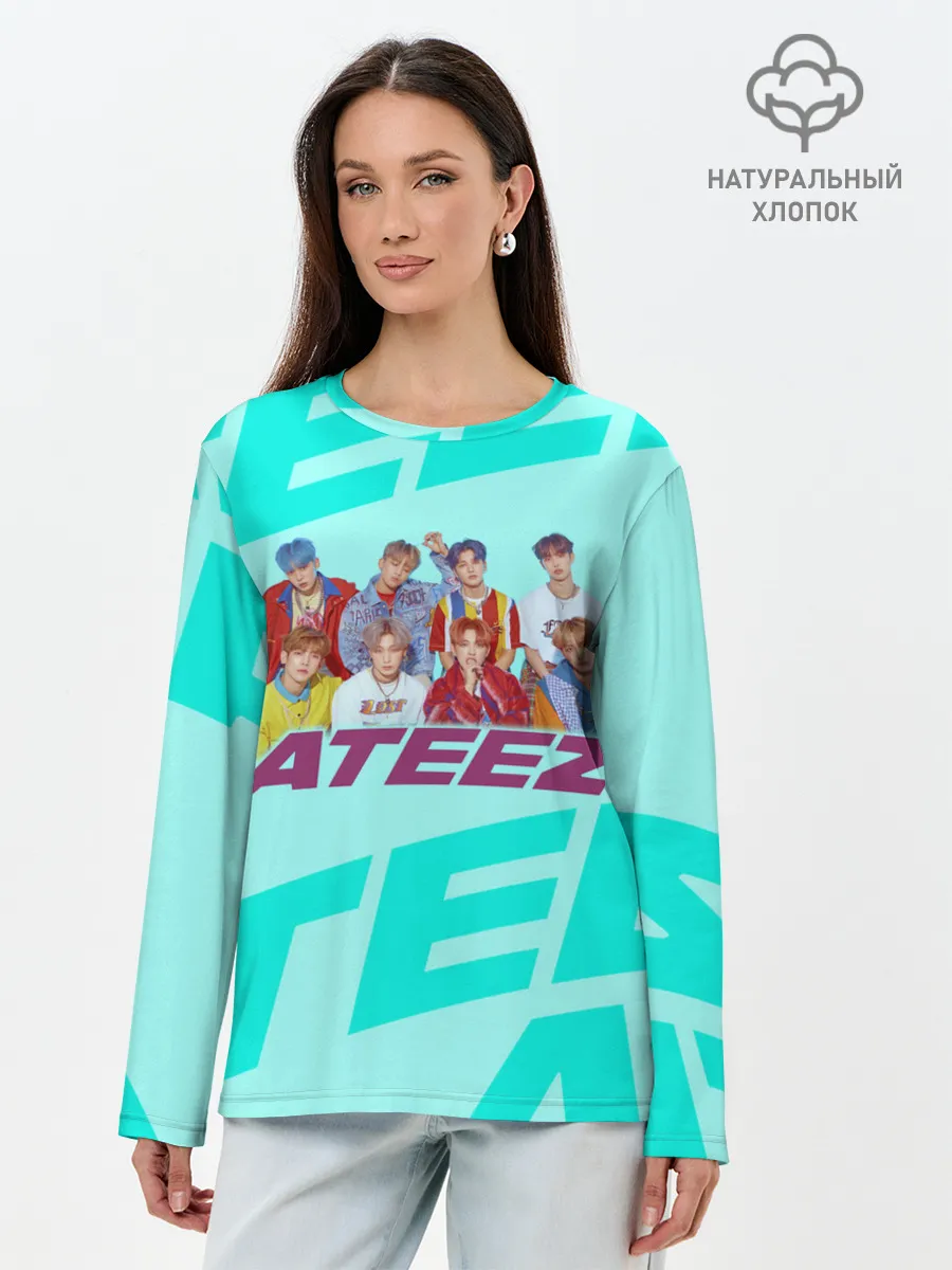 Лонгслив женский. Хлопок / Ateez