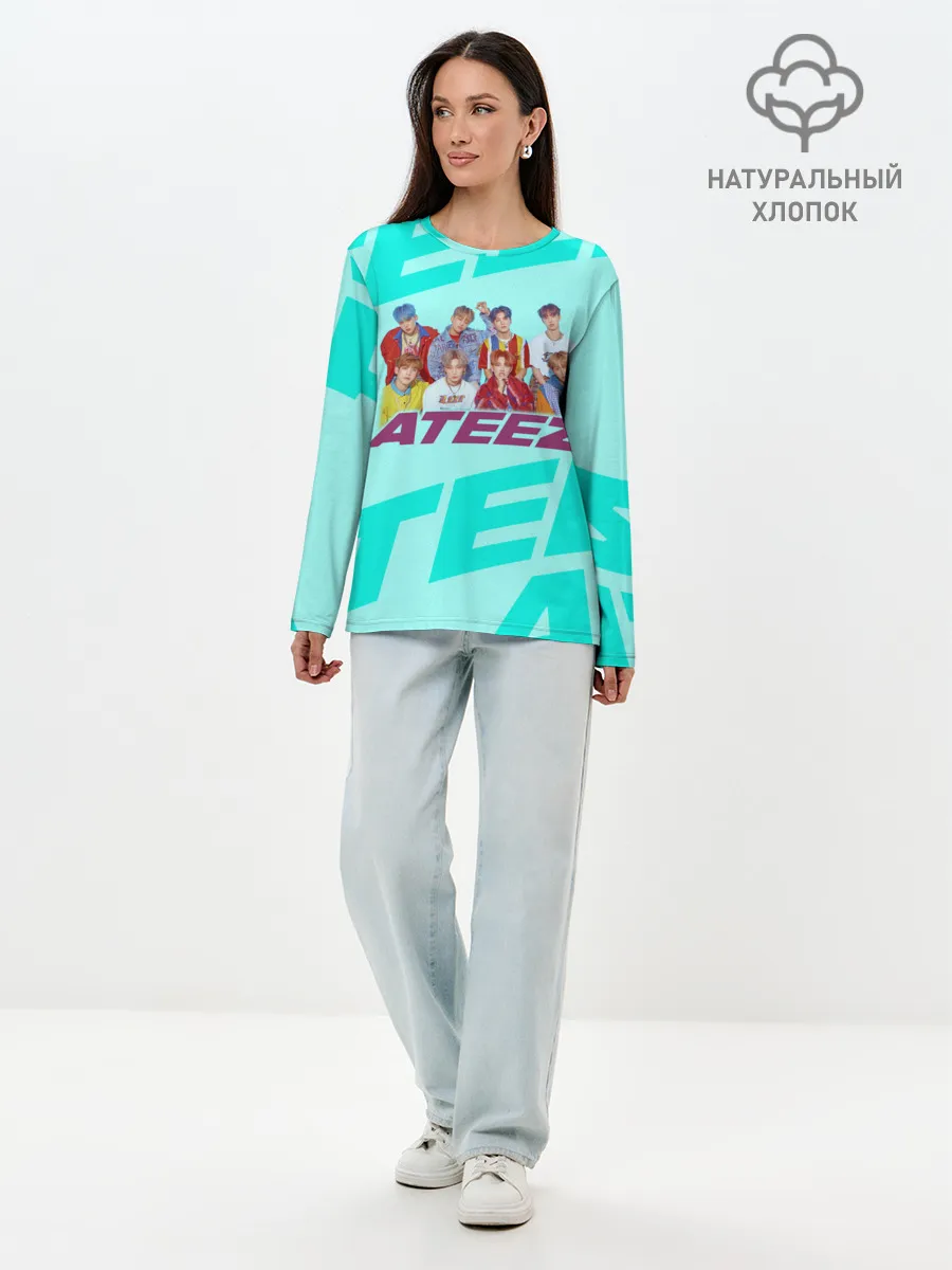 Лонгслив женский. Хлопок / Ateez