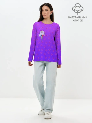 Лонгслив женский. Хлопок / Lumpy Space Princess