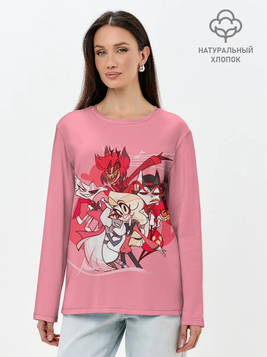 Лонгслив женский. Хлопок / ОТЕЛЬ ХАЗБИН