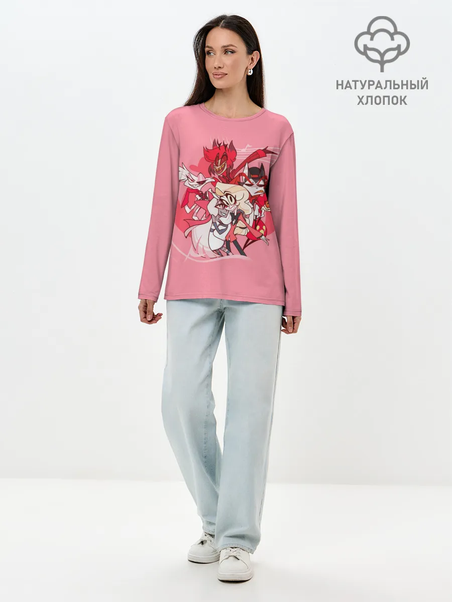 Лонгслив женский. Хлопок / ОТЕЛЬ ХАЗБИН