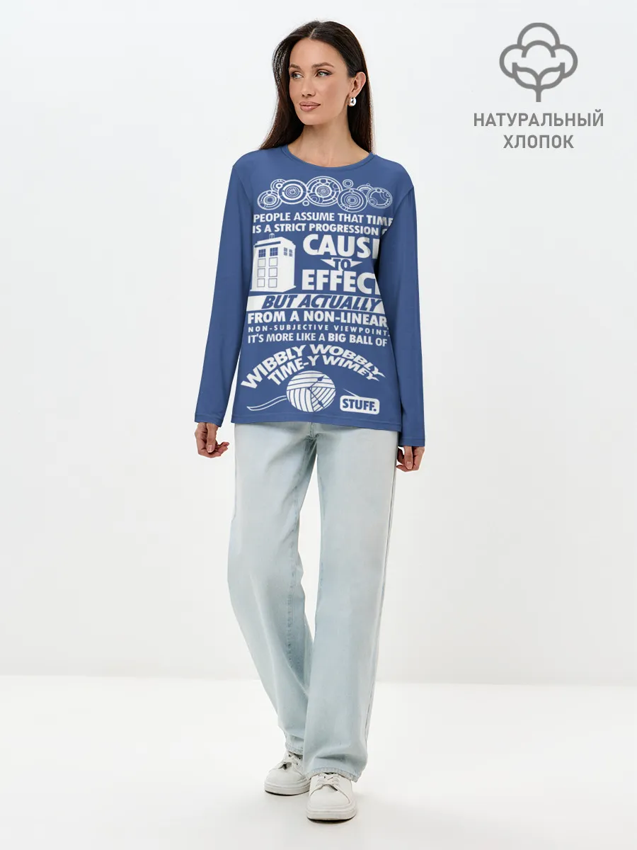 Лонгслив женский. Хлопок / Doctor Who
