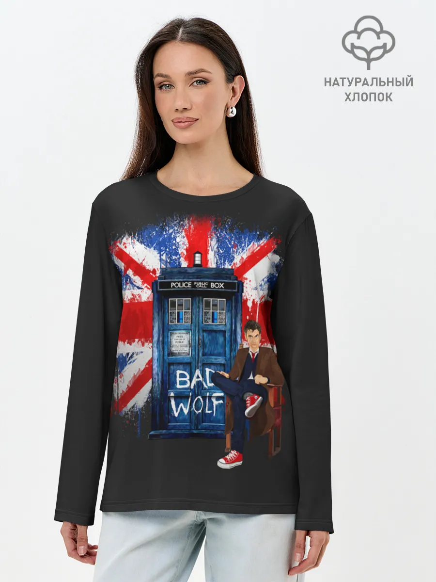 Лонгслив женский. Хлопок / Doctor Who