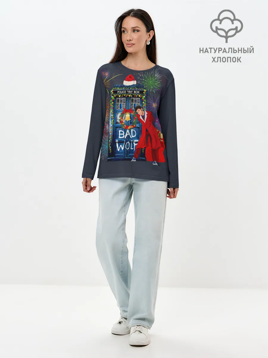 Лонгслив женский. Хлопок / Doctor Who