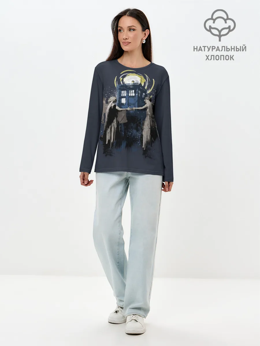 Лонгслив женский. Хлопок / Doctor Who