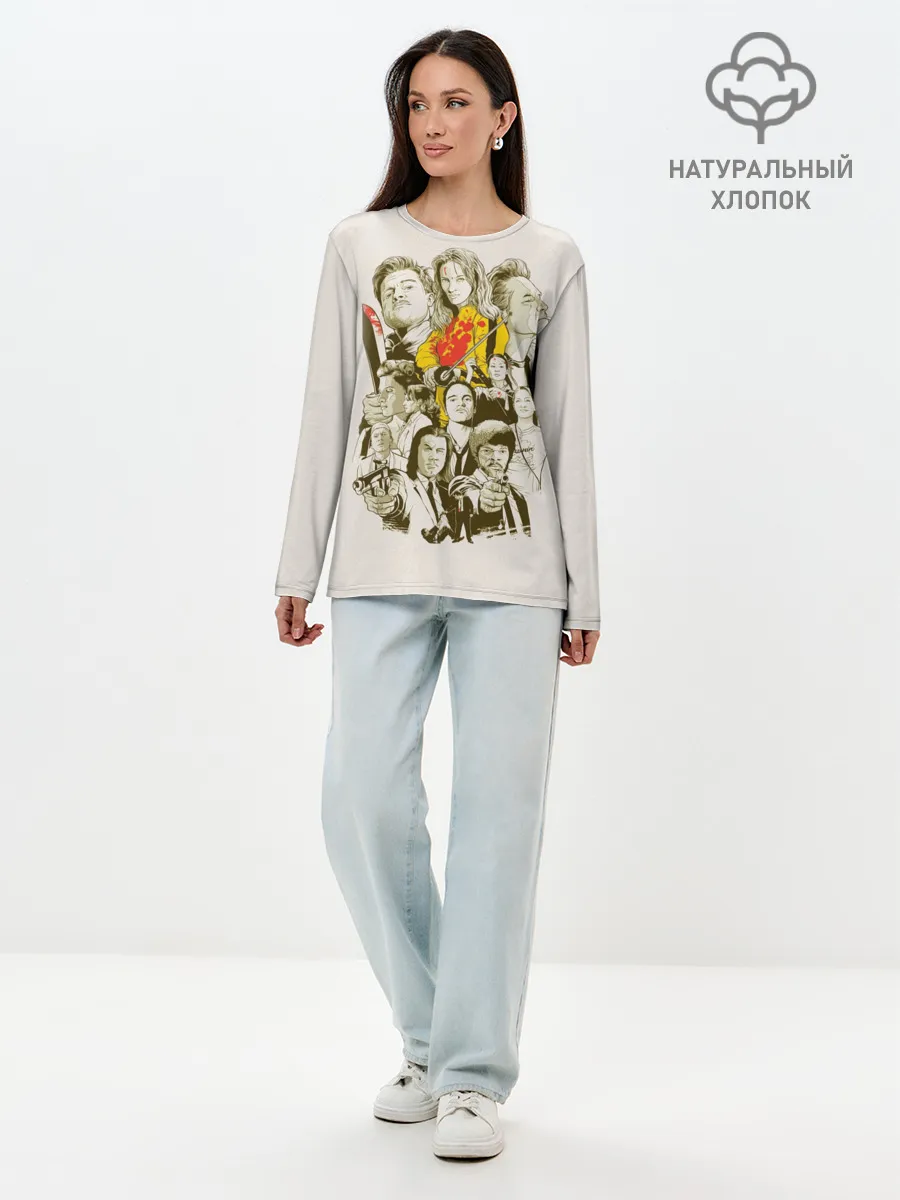 Лонгслив женский. Хлопок / КВЕНТИН ТАРАНТИНО.