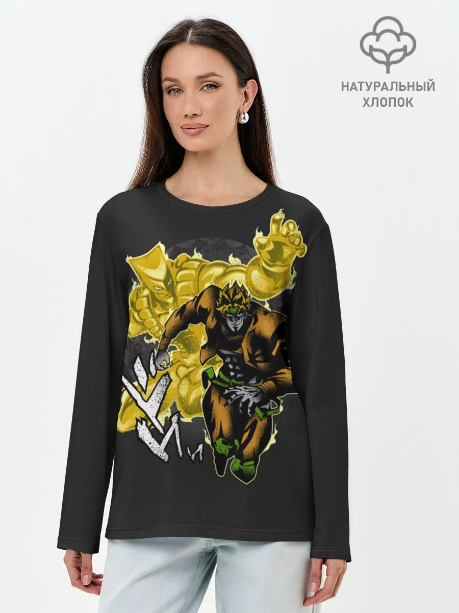 Лонгслив женский. Хлопок / Dio & Za Warudo