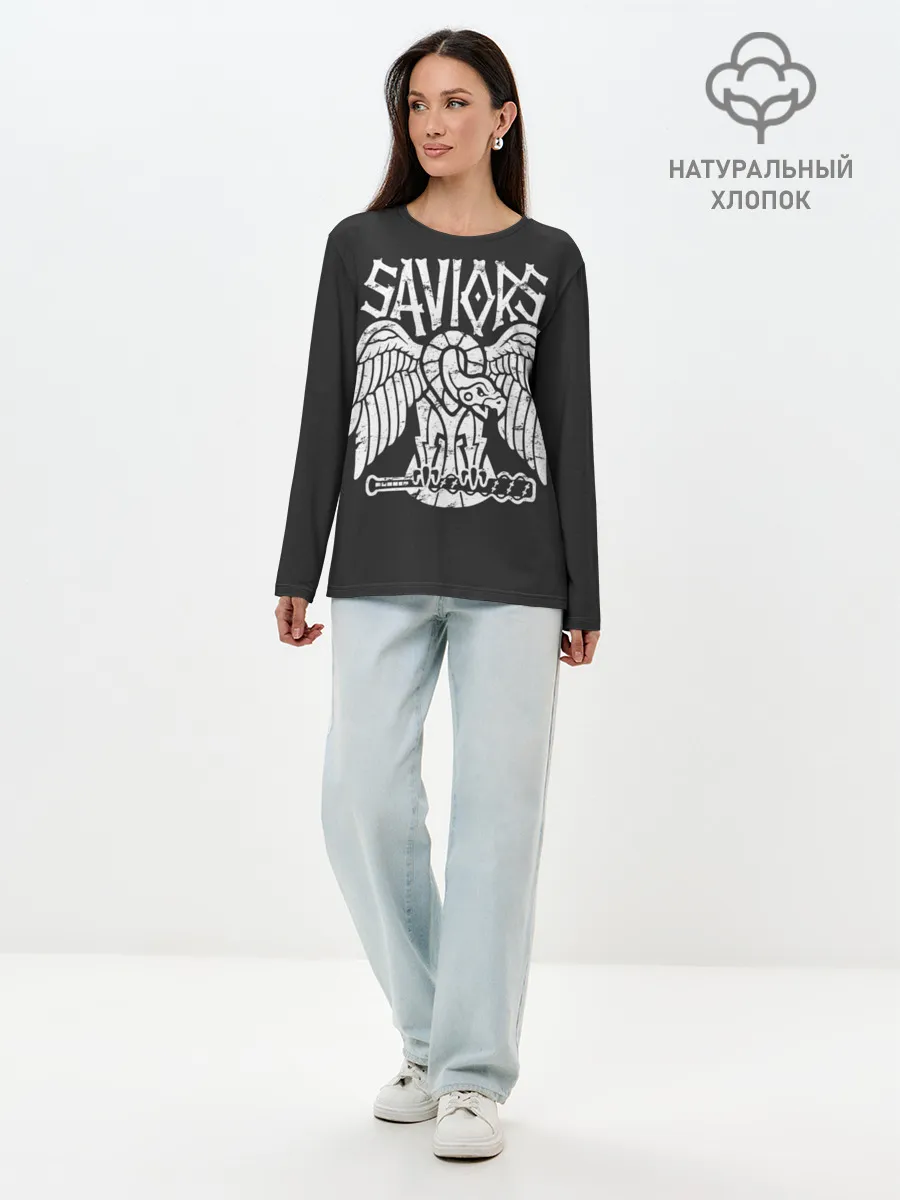 Лонгслив женский. Хлопок / Ходячие мертвецы Saviors