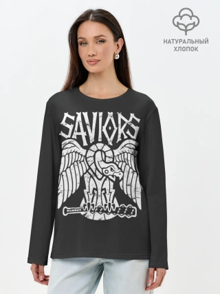 Лонгслив женский. Хлопок / Ходячие мертвецы Saviors