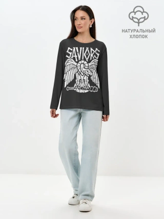 Лонгслив женский. Хлопок / Ходячие мертвецы Saviors