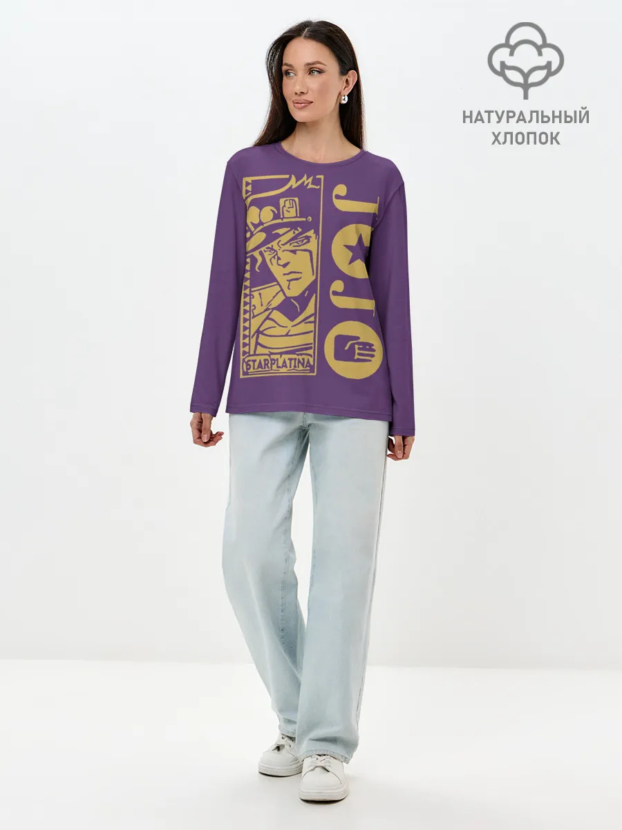 Лонгслив женский. Хлопок / JoJo Bizarre Adventure