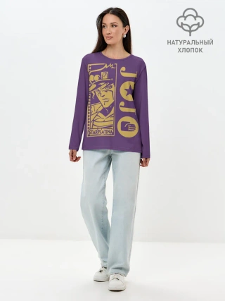 Лонгслив женский. Хлопок / JoJo Bizarre Adventure