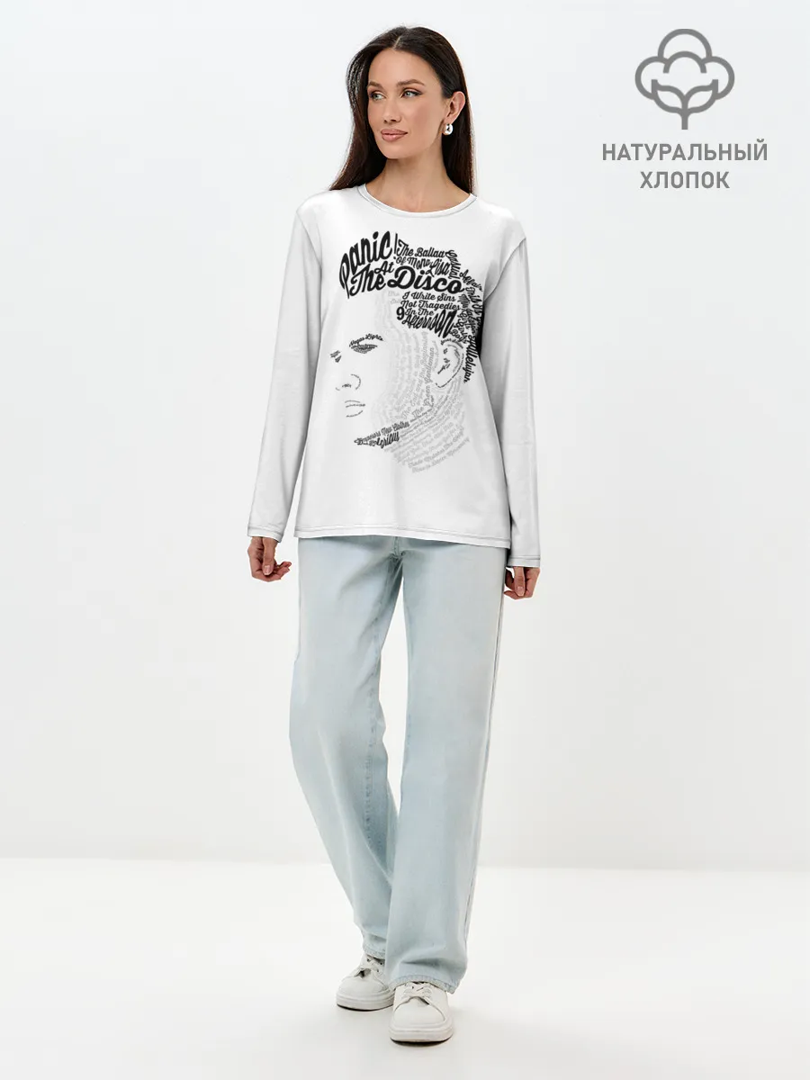 Лонгслив женский. Хлопок / Panic at the disco