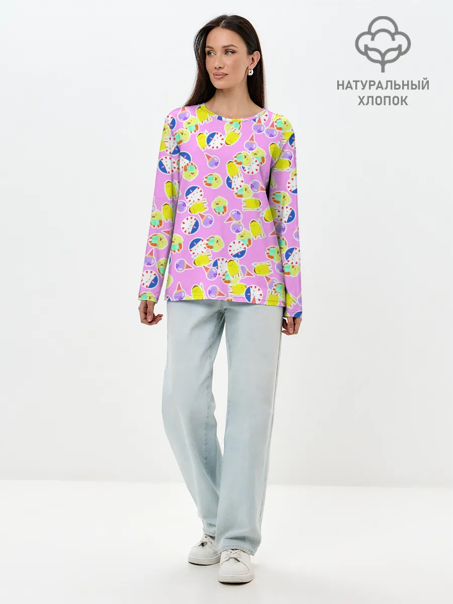 Лонгслив женский. Хлопок / Candy People