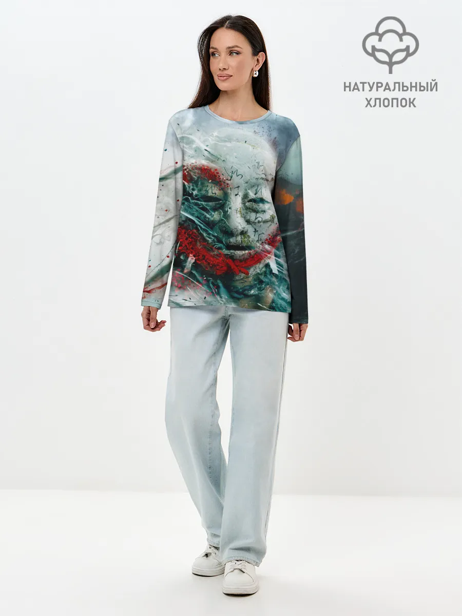 Лонгслив женский. Хлопок / Shadows of the Hitokiri