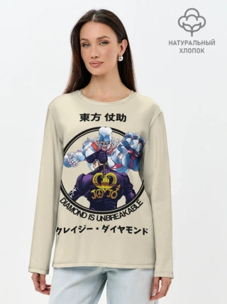 Лонгслив женский. Хлопок / Приключения ДжоДжо