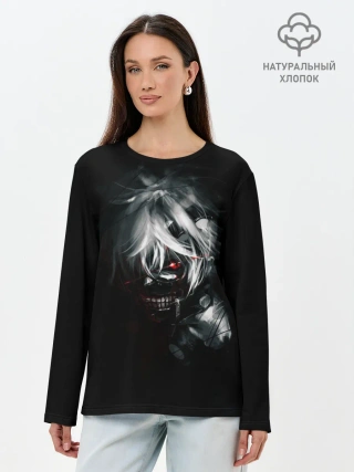 Лонгслив женский. Хлопок / Токийский гуль