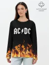 Лонгслив женский. Хлопок / AC DC