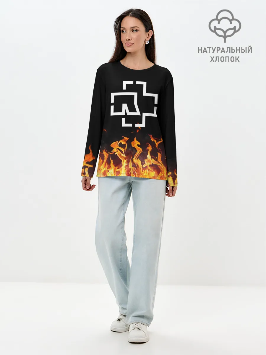 Лонгслив женский. Хлопок / Rammstein