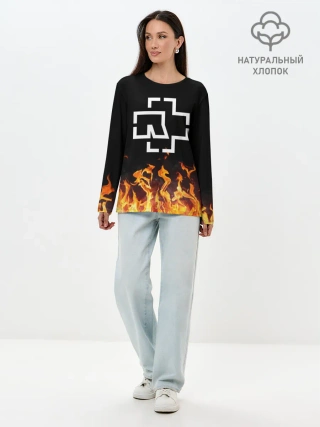 Лонгслив женский. Хлопок / Rammstein