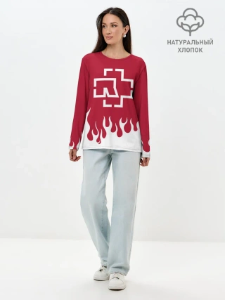 Лонгслив женский. Хлопок / Rammstein