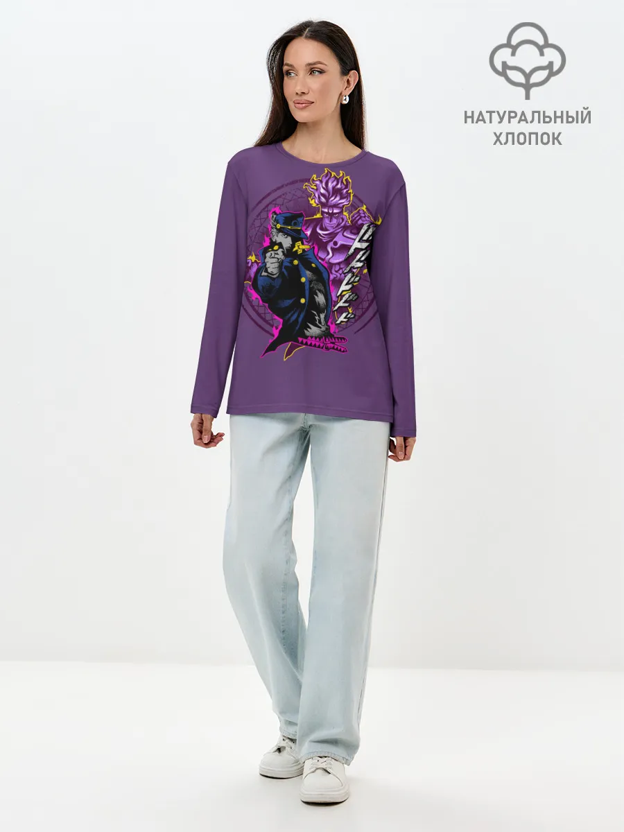 Лонгслив женский. Хлопок / JoJo Bizarre Adventure
