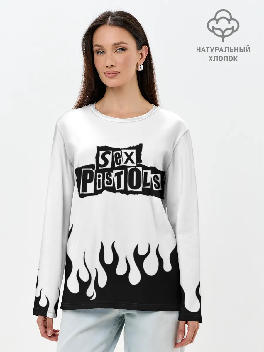 Лонгслив женский. Хлопок / Sex Pistols