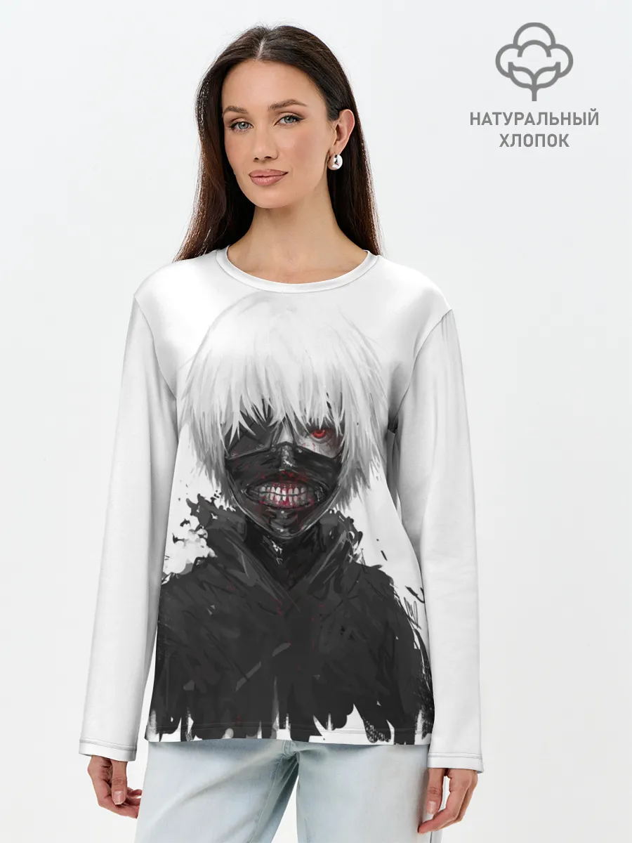 Лонгслив женский. Хлопок / Токийский Гуль