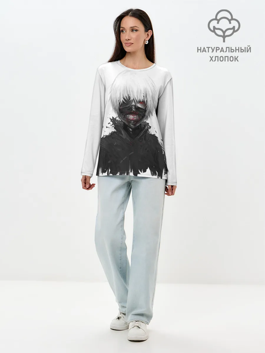 Лонгслив женский. Хлопок / Токийский Гуль