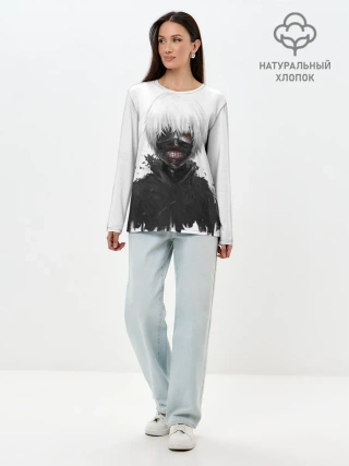 Лонгслив женский. Хлопок / Токийский Гуль