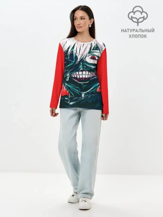 Лонгслив женский. Хлопок / Токийский Гуль