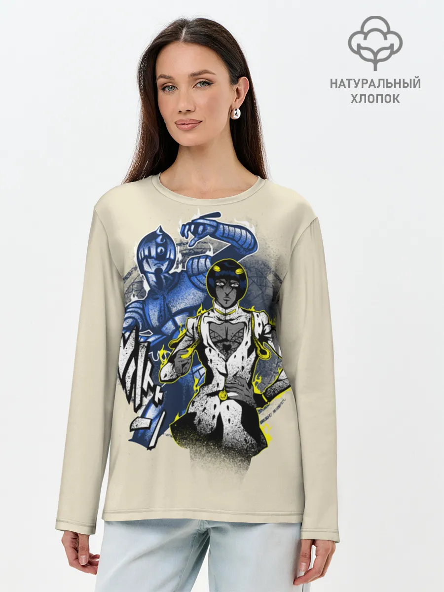 Лонгслив женский. Хлопок / JoJo Bizarre Adventure