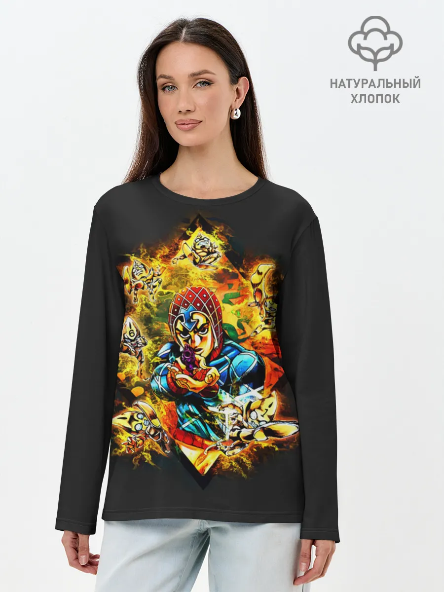 Лонгслив женский. Хлопок / JoJo Bizarre Adventure