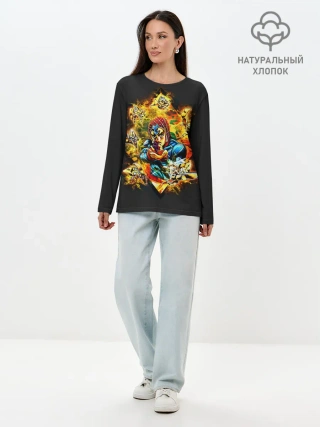 Лонгслив женский. Хлопок / JoJo Bizarre Adventure